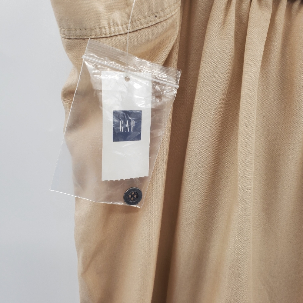 Gap Medium Tan NWTS Tank Short Romper Button Front - Picture 6 of 7